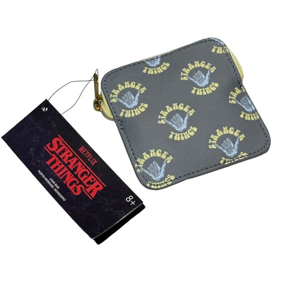 Funko Stranger Things Zippered Coin Purse Bag Wallet 4"×4" - Picture 1 of 5